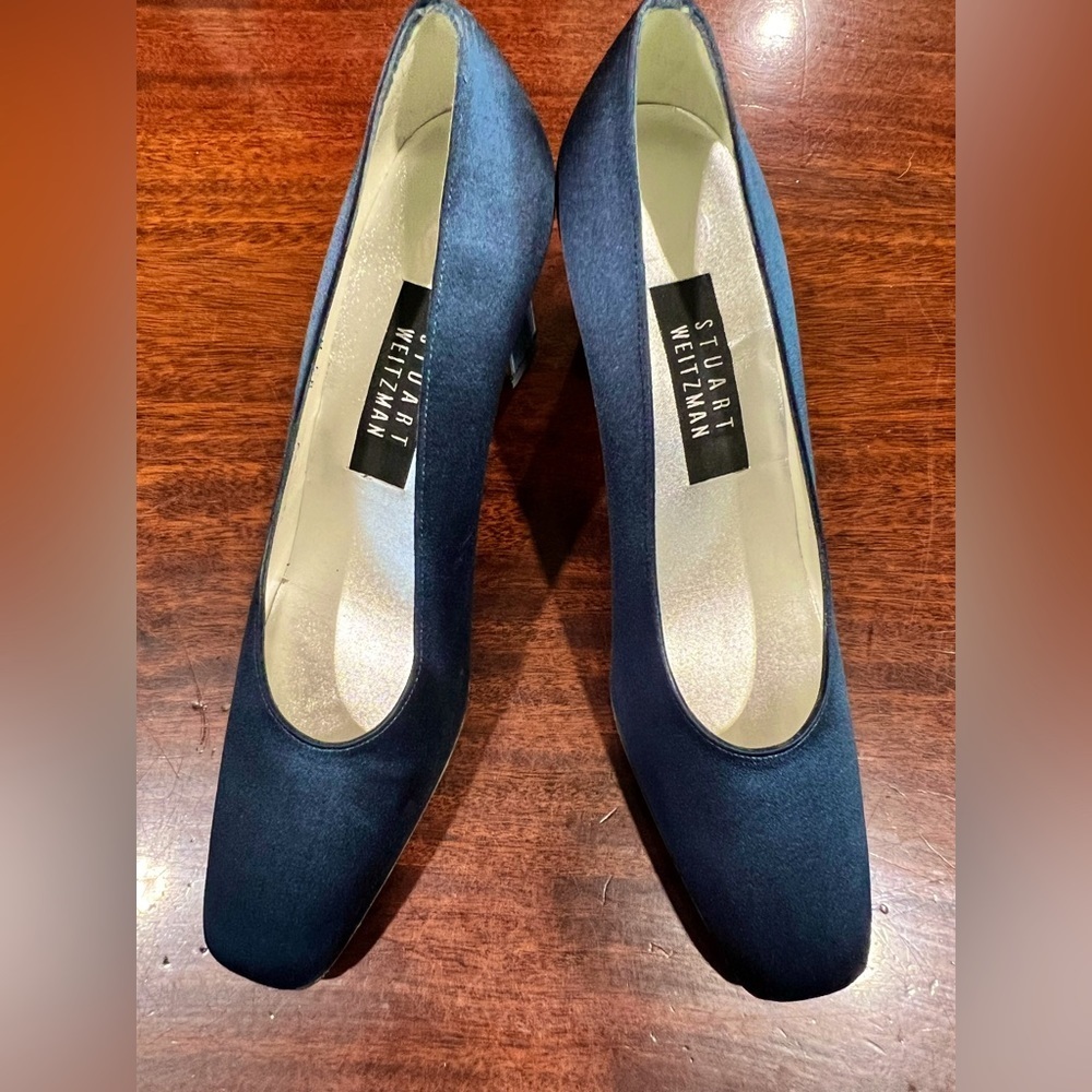 NWOT Stuart Weitzman Deep Navy-Blue Heels! Sz 8.5